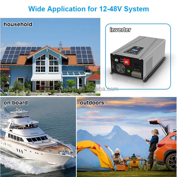 low frequency off grid inverter 48V 96V TO AC 230V 12KW pure sine wave inverter air conditioners inverter system