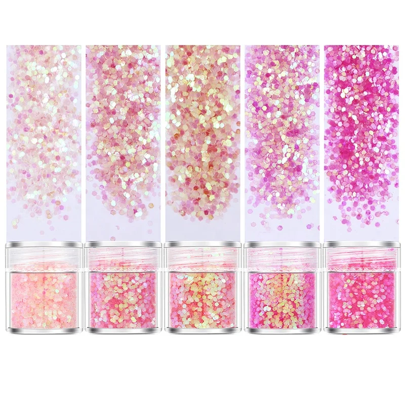 
Internet Explosion Flash Powder Ultra Fine Flash Powder+1mm+2mm+3mm Mixed Sequin Gradient Color Set 