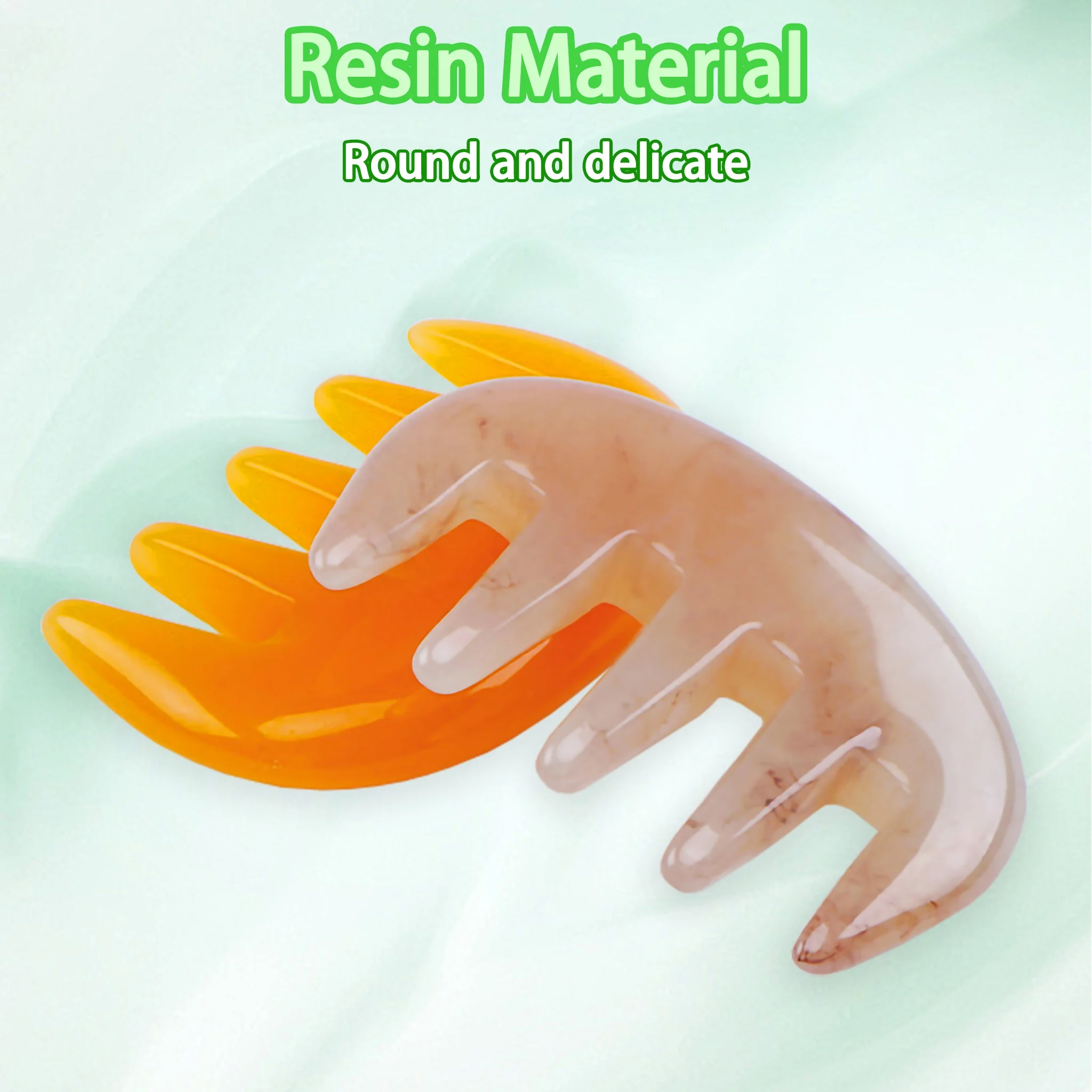 Wide Tooth Massage Comb Massage Resin Massage Face Lifting Stone Guasha Comb Scraping Facial Gouache Tool