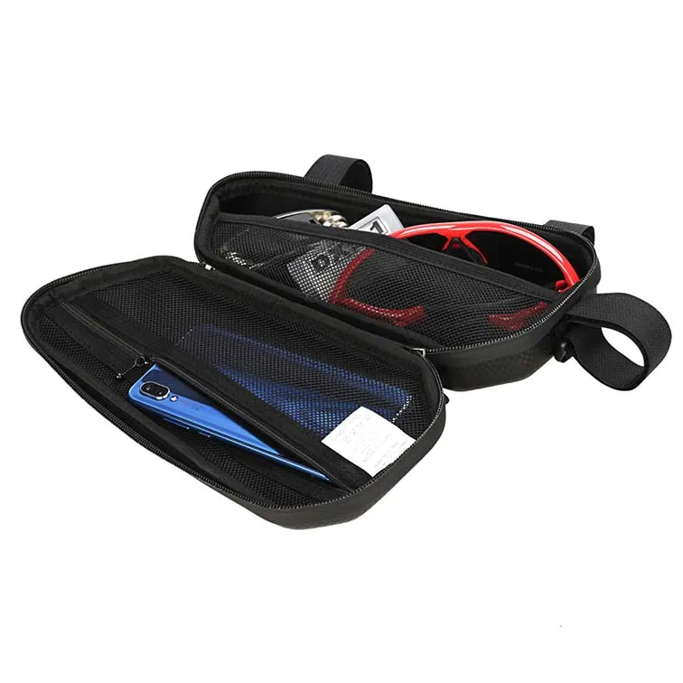 
Handlebar Bag tools bag bike rack tralangle Frame Box customized logo Leather Bicycle Hard Travel Case Bike 