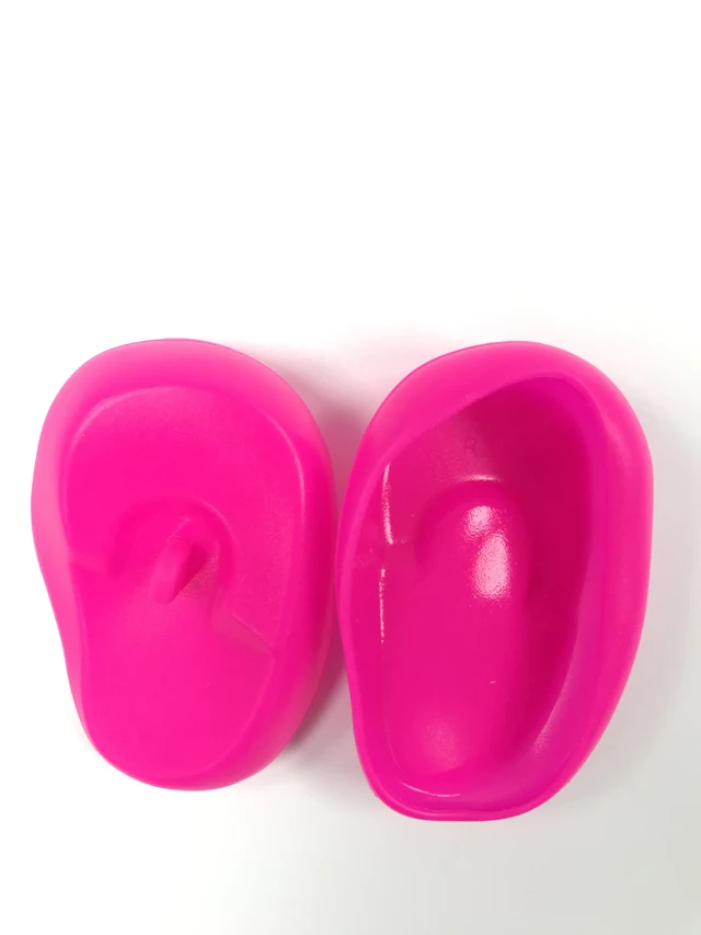Hot Sale Hair Dye Waterproof Heat Resistant Ear Cover Silicone Salon Barber Ear earmuffs Water Ear Protector