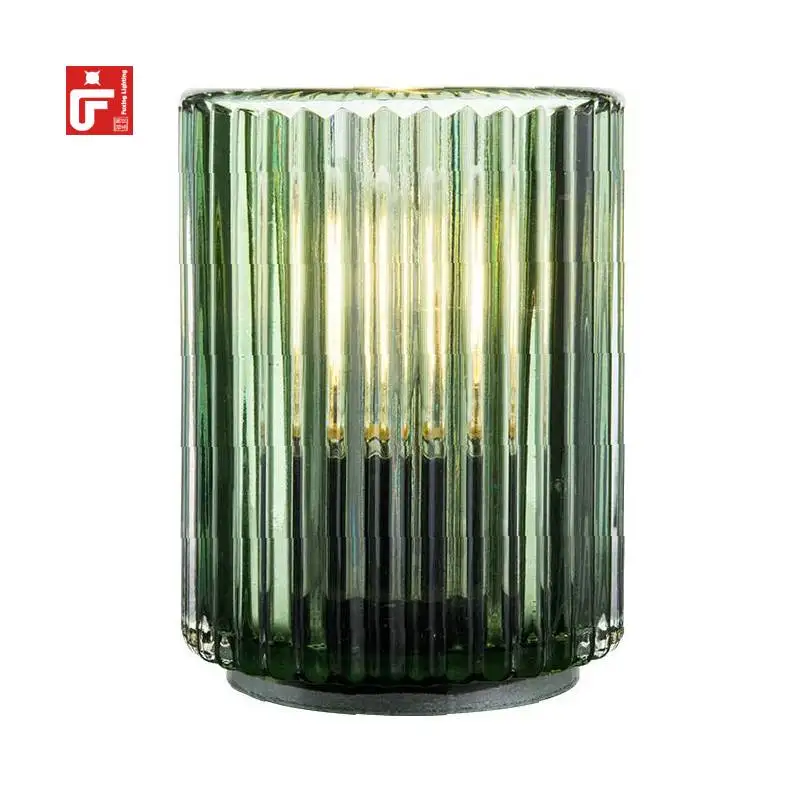 Chinese Retro Led Table Lamps Glass Battery Night Light Vintage Desk Lamps Design Lamp For Bedroom