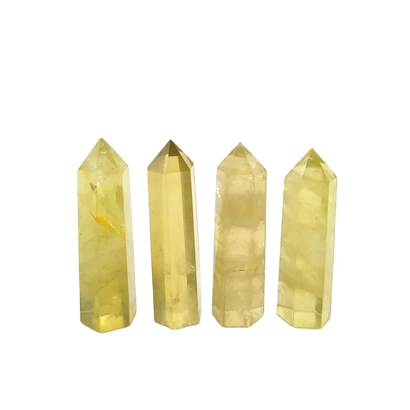 Natural rough small size crystal point wand raw quartz Tower