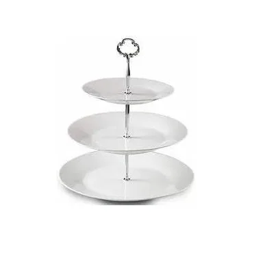 2 Tier Cake Stand Great Quality Metal in Golden Color for Parties at Home and Restaurant