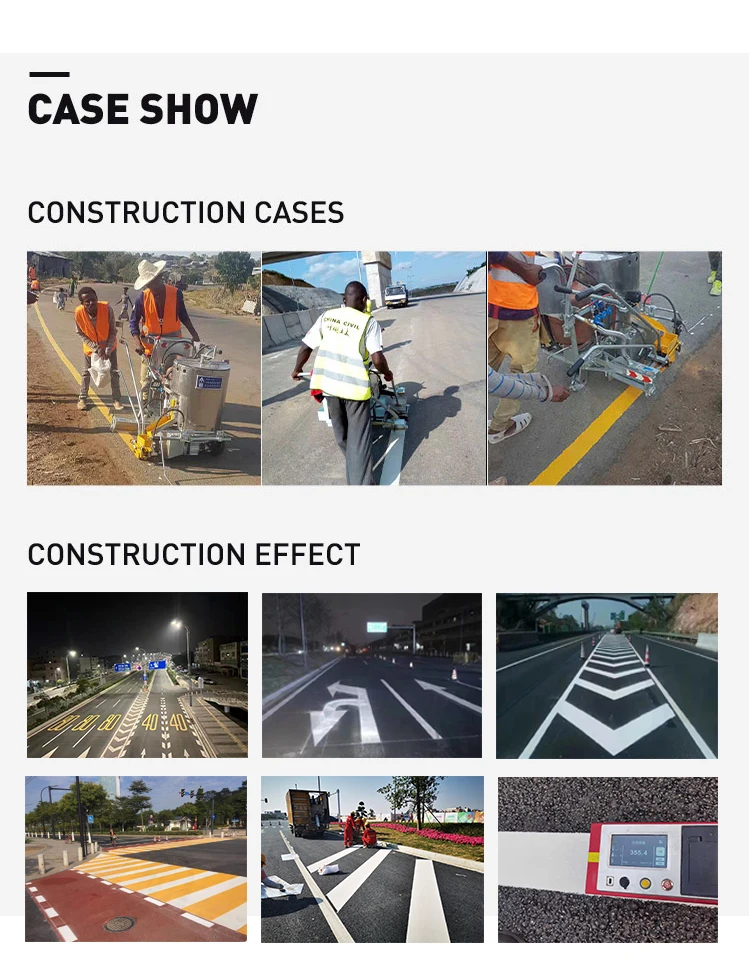 Hand Push Hot Melt Thermoplastic Painting Highway Road Line Marking Machine