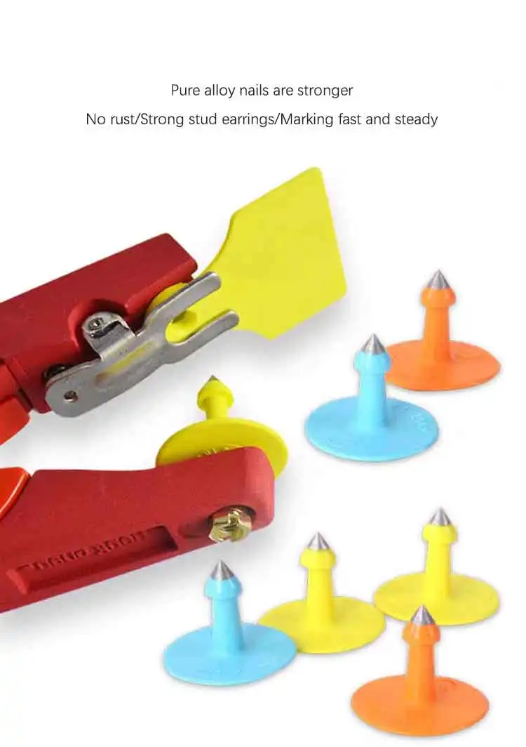 2024 hot-selling ear tag for cattle, sheep, pigs and other animals comes in a variety of bright colors with specifications
