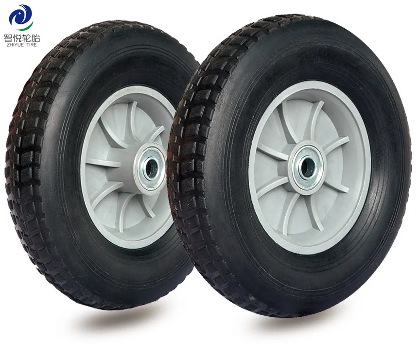 260x85 rubber wheel barrow solid rubber tire