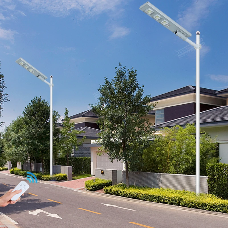 ALLTOP Motion Sensor Aluminium Outdoor 60w 120w 180W 240w Integrated All In One LED Solar Street Light