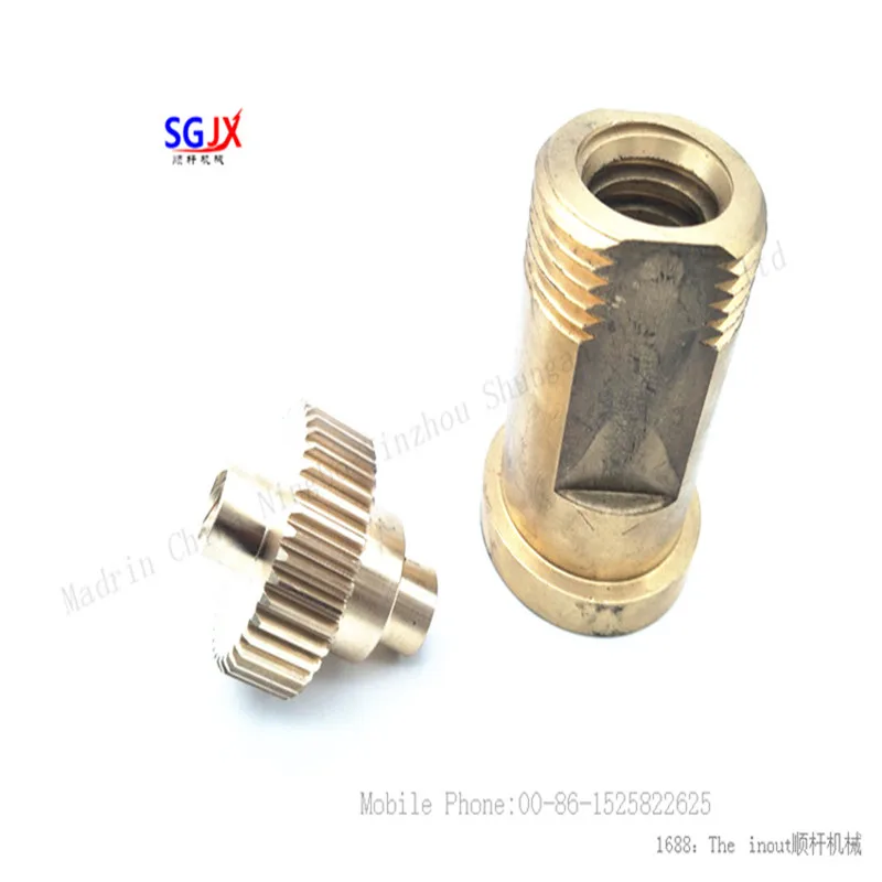 CNC lathe brass accessories CNC precision parts machining metal copper parts processing non - standard products to figure