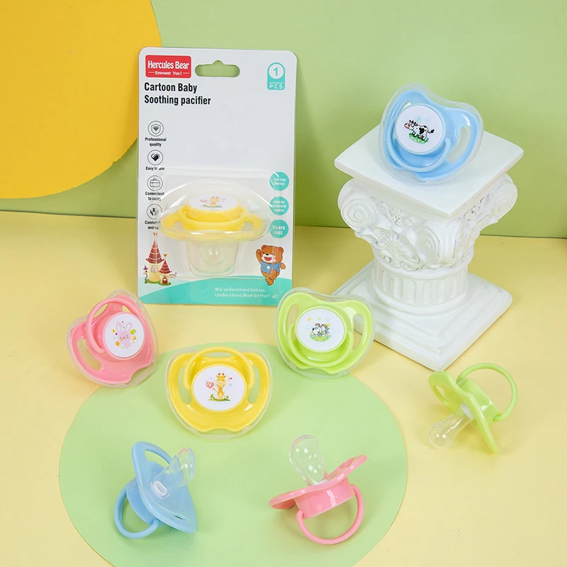 Wholesale customized Soothing pacifiers made silicone material without bisphenol A with dust covers