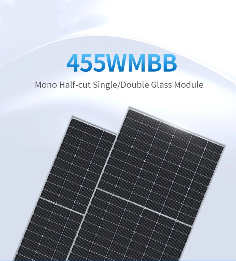 High power polycrystalline pv module 10kva plate half cell solar panels