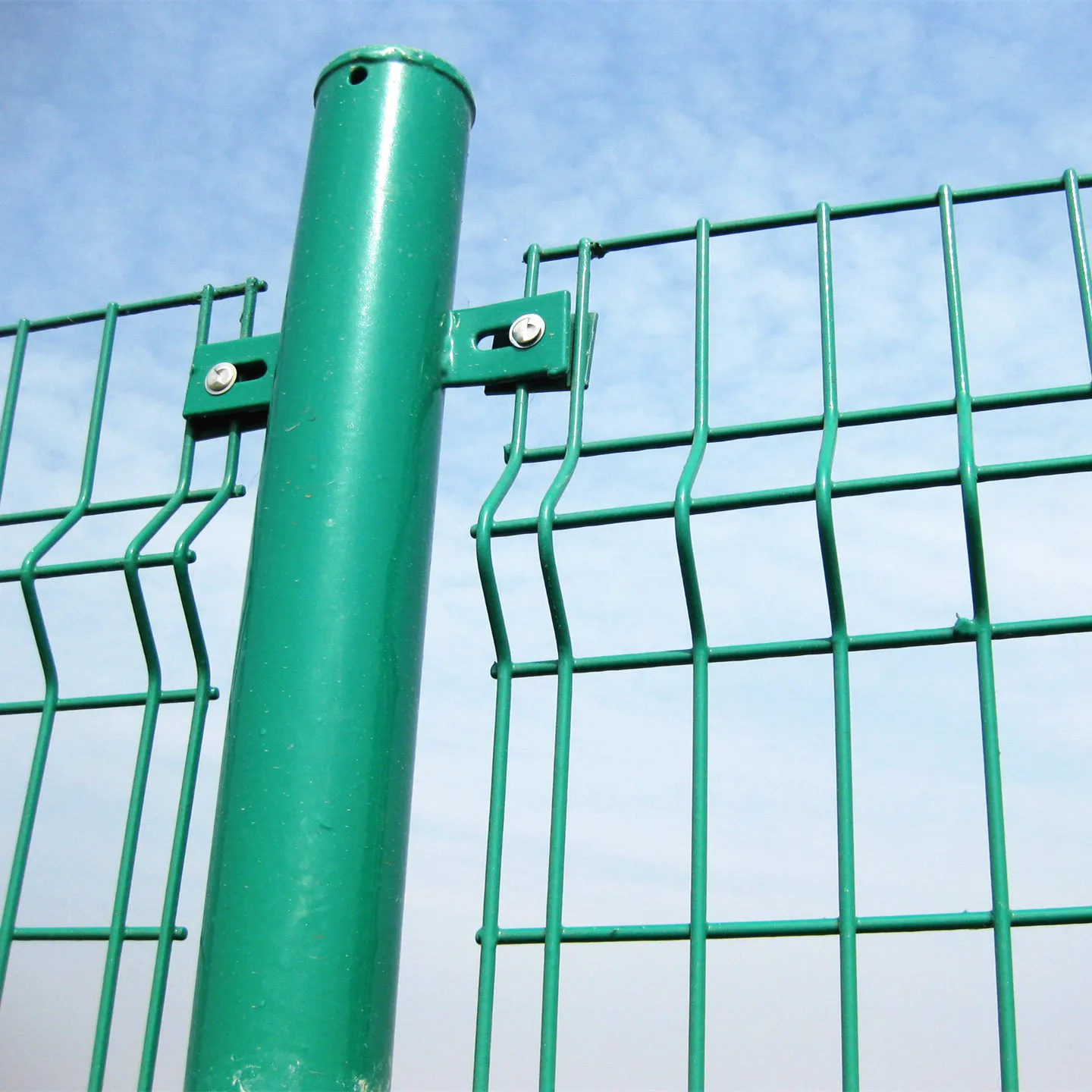 1.8m 3d Welded Wire Mesh Boundary Wall Grill Design V Bending Curved Fence Wire Galvanized 3d Fencing