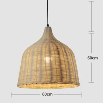 China Factory Price Indoor Bamboo Light Decorative Chandelier Pendant Lights for Bar Office Cafe
