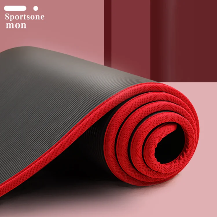 Wholesale Home Gym Fitness Equipment Extra Thick Durable Comfortable Anti Tear NBR Cheap Yoga Mat
