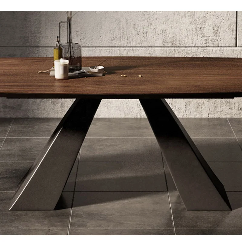 Fashion Dining Room Furniture Designs Wooden Table Top Luxury 8 seater  Dining Table