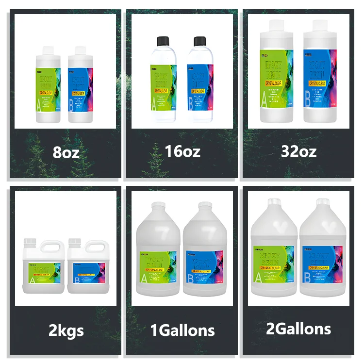 Glossy Mirror Effect High Quality Liquid Crystal Epoxy Resin Food Grade Safe Non-Toxic Anti-Yellowing Resin Epoxy