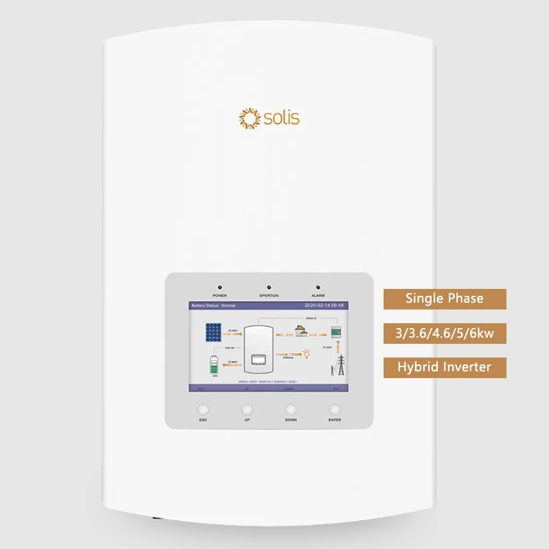 Solis S5-EH1P(3-6)K-L 3 кВт 6 4 5 однофазный Гибридный солнечный инвертор для жилой системы хранения энергии PV
