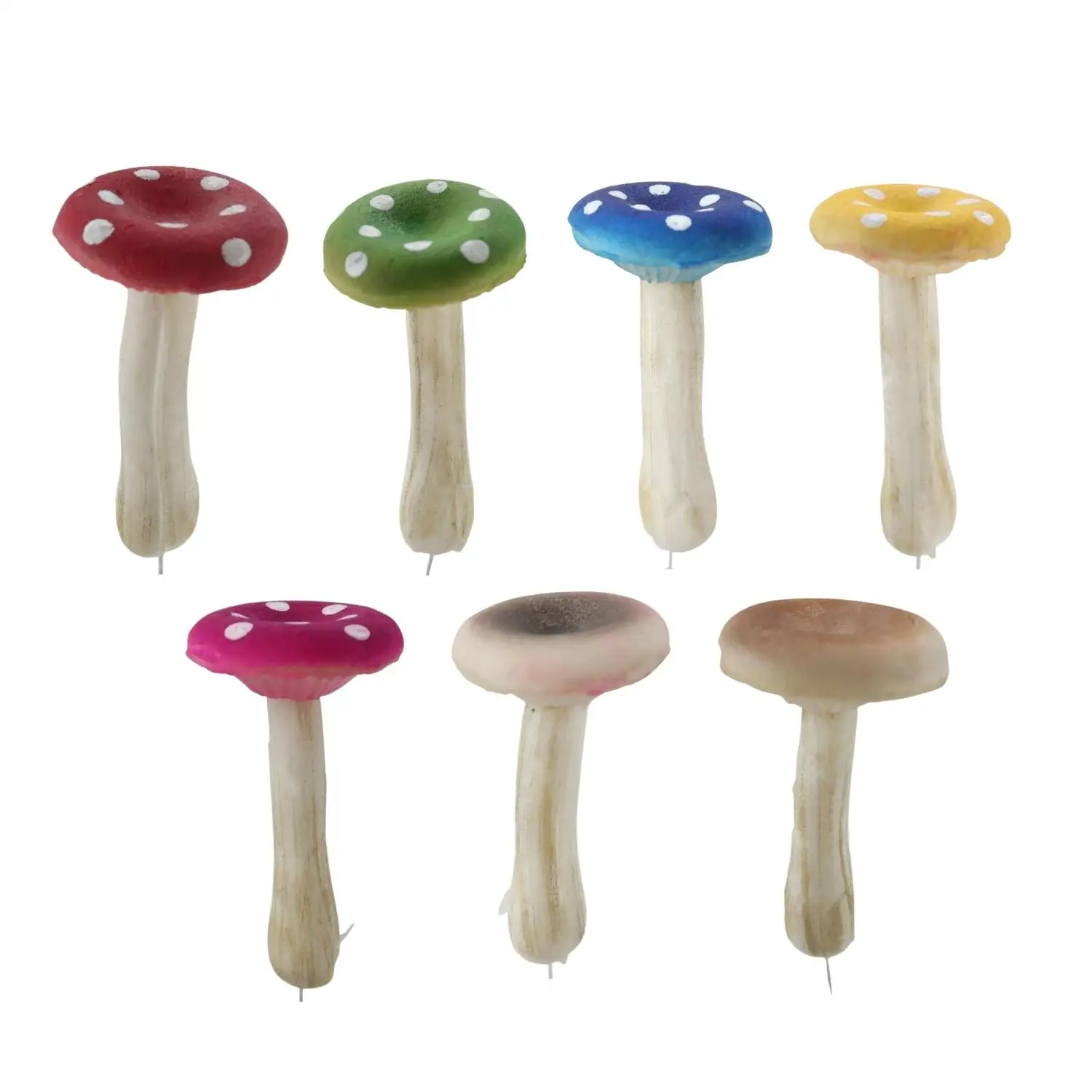 Easter Ornament Craft Decoration for Home DIY Polyether Glycol Micro Landscape Decor Easter Realistic Miniature Mushroom Decor
