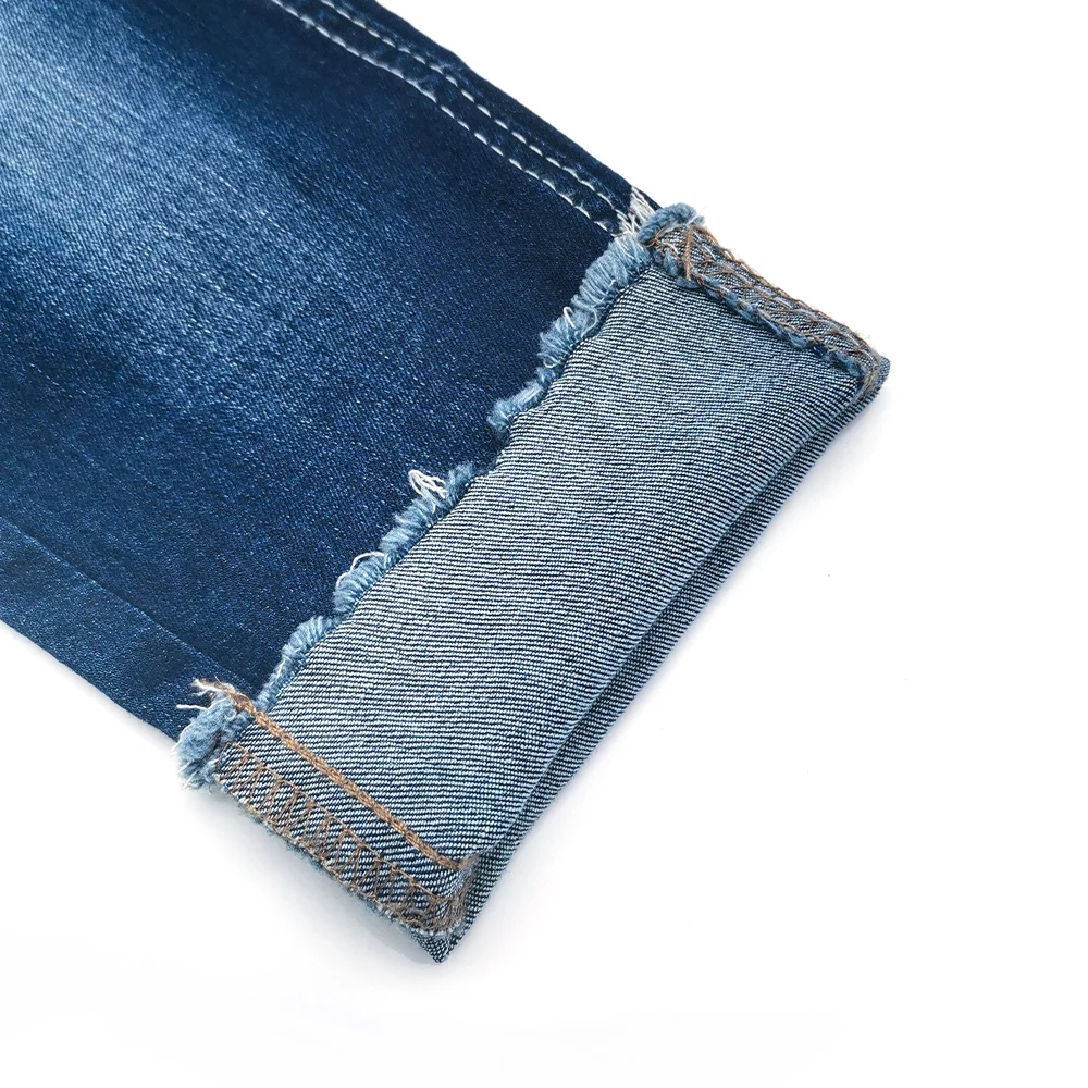 12OA+11.7*21/75D+55D TR+21/75+40D TR denim fabric for clothes