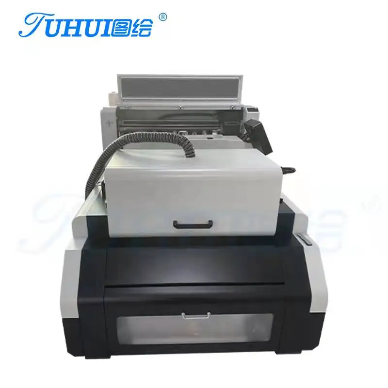 Best quality desktop heat transfer dtf printer PET Film T-Shirt Printing machine 60cm  dtf double xp600 i3200 print head printer