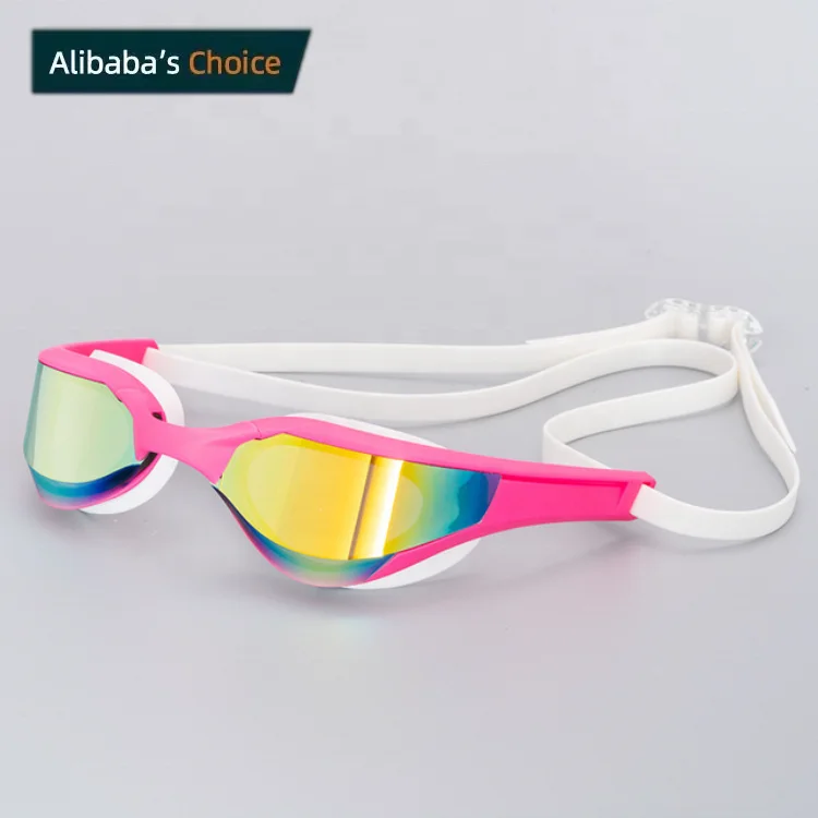 Professional racing design anti fog arena swimming glasses