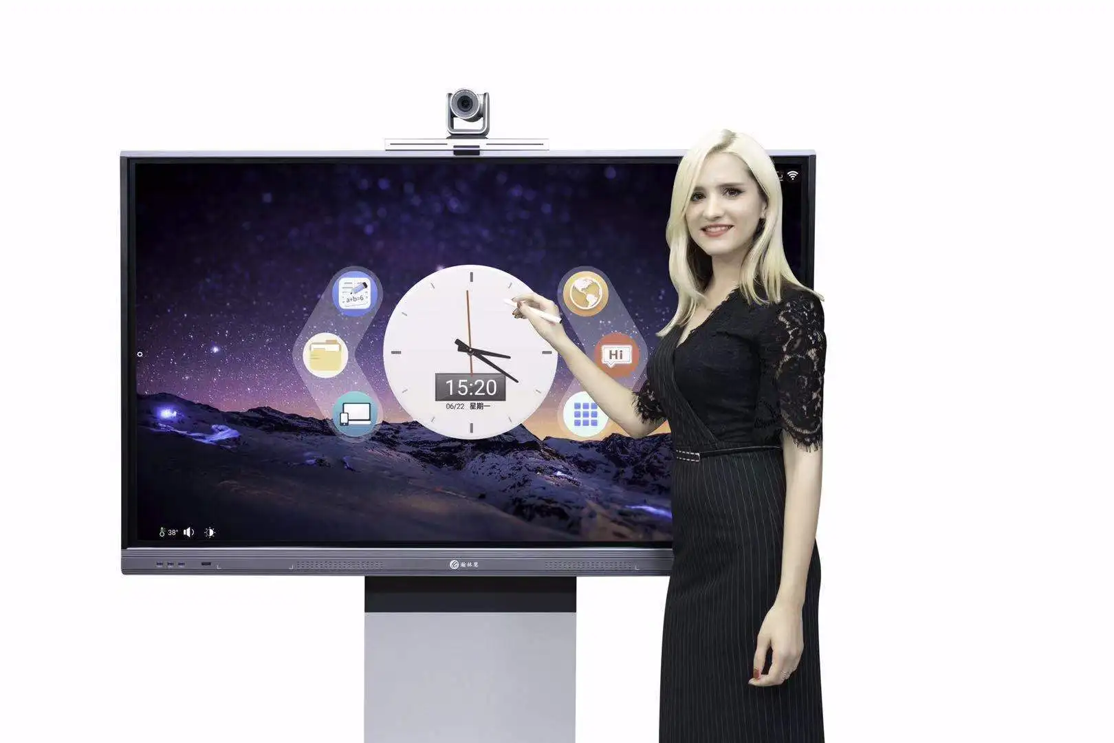 Portable Finger Multi Touch Screen Smart LCD Display Classroom Electronic Digital Interactive Whiteboard for School