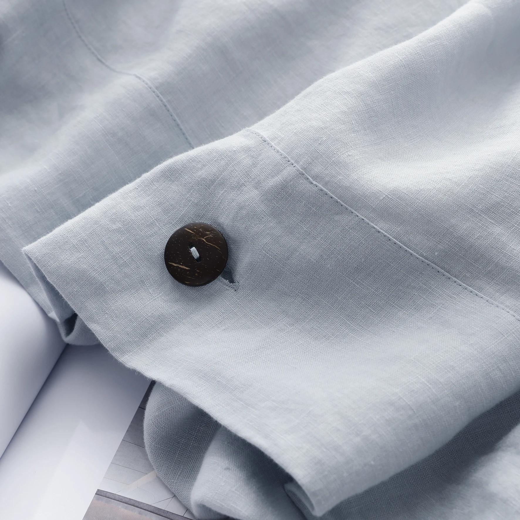 Best selling bedding set bag 100% linen fabric luxury Home stock cotton linen fabric handmade