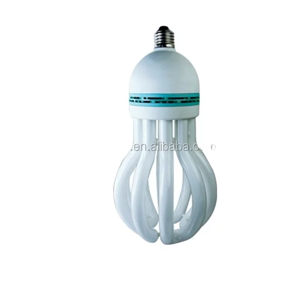 Cheap price wholesale 17mm lotus E27 B22 4U 50w 85w cfl bulb
