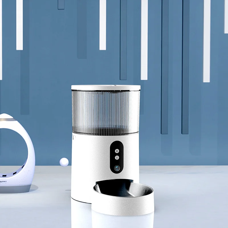 portable elevated moisture protection food container large capacity automatic identification medium small pet feeder