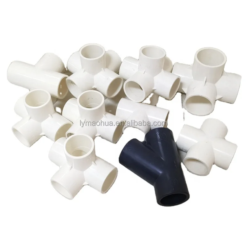 DIN Standard PVC Fittings 20/25/32/40/50mm PVC Fittings PVC Coupling Elbow Tee Plastic Connector