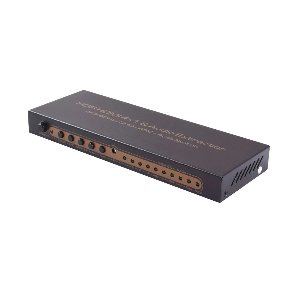  HDSW0029M1 Wholesaler Price 5 Prot 4K HDR HDMI Switch CEC 4x1 Video Switcher For