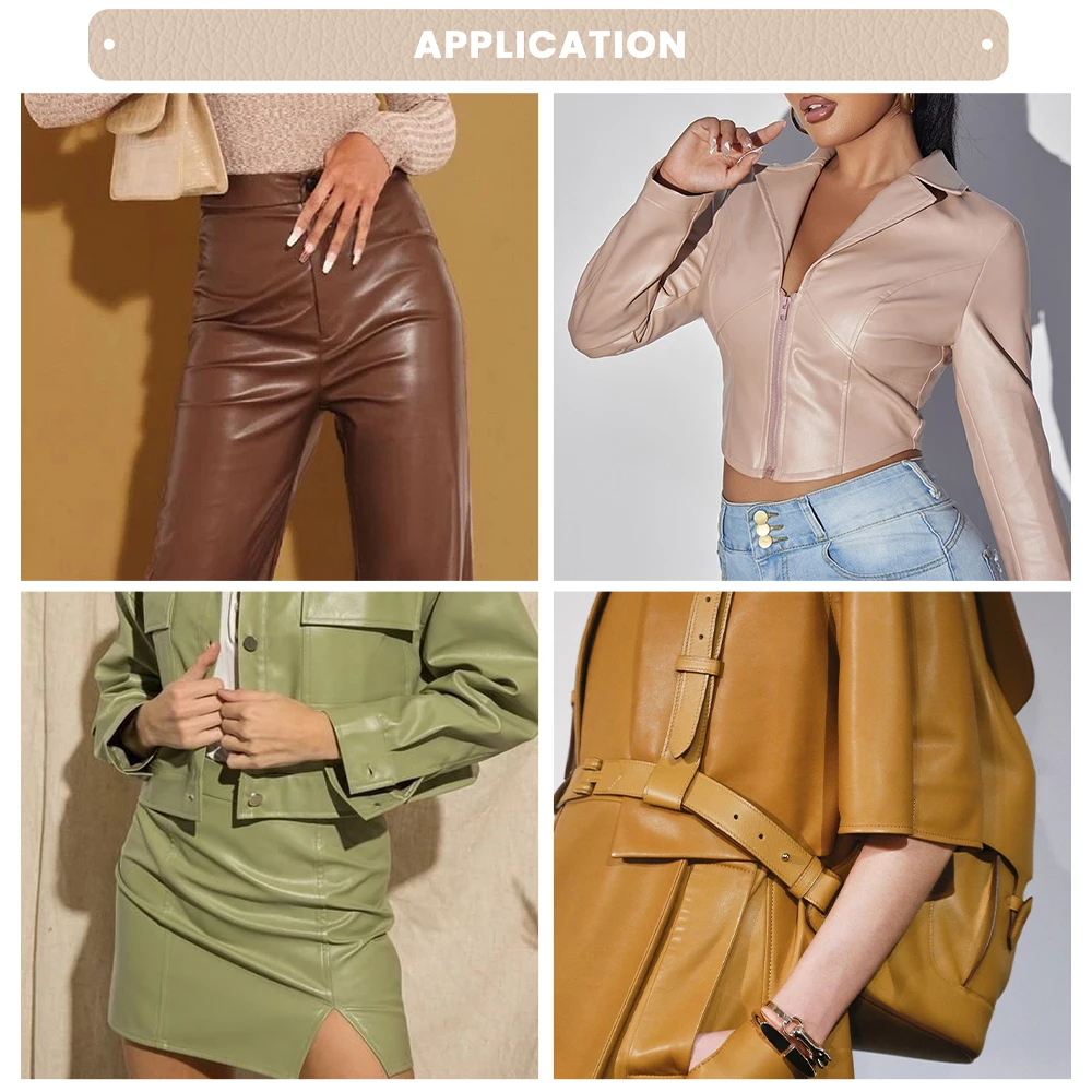 Wholesale Price Tiny Grain Pu Rexine Leather Material For Cloth, Elastic Soft Flat Sole Eco Faux Leather Rolls Designer