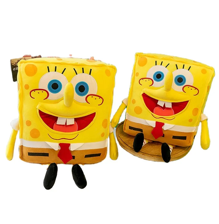 DHFWholesale Stuffed Animals Sponges Plush Toys Baby Pillow Bobs Patrick Star Animal Sponge Dolls Bob Gift Square The Pants Doll