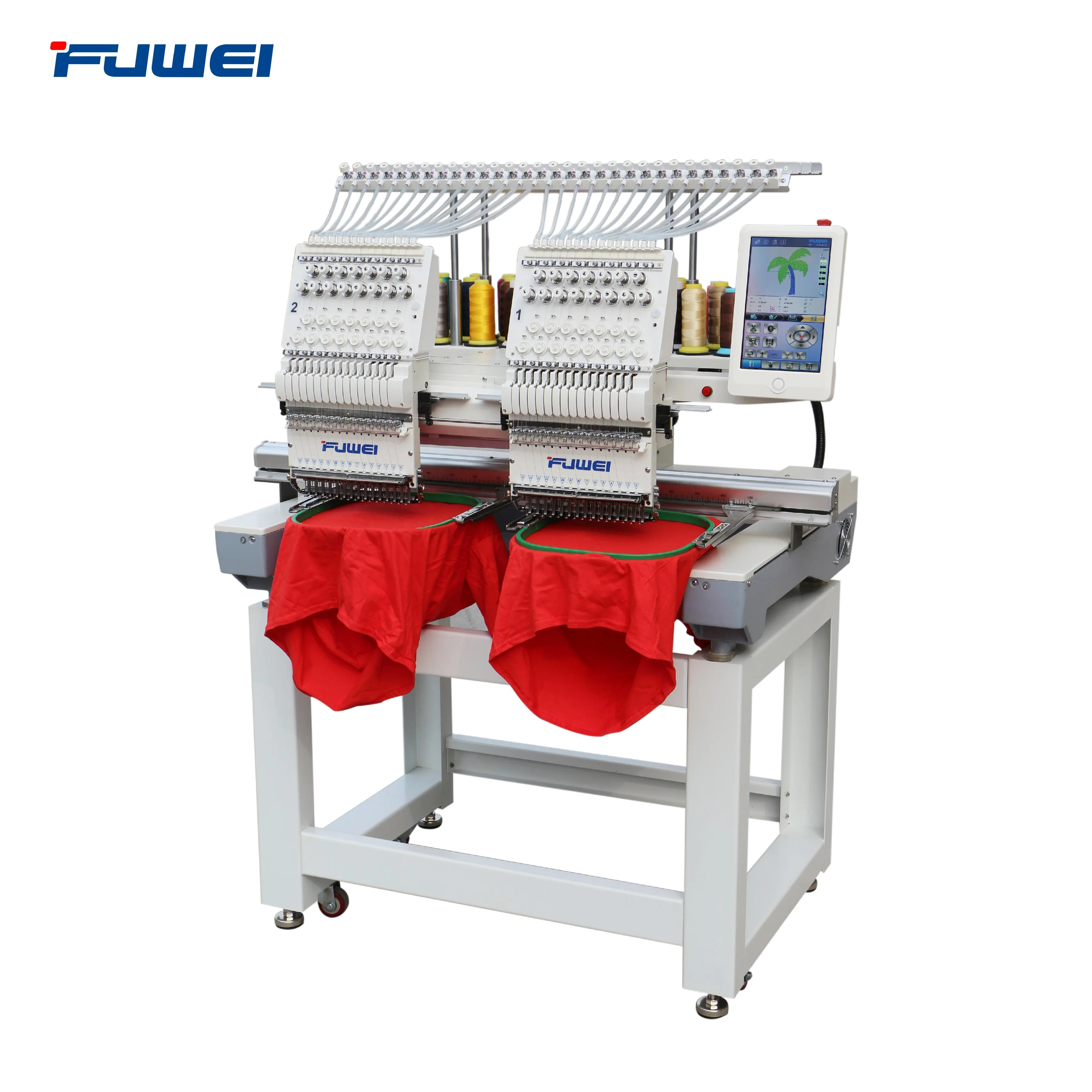 fuwei single 2 4 6 head 12 needle  computer household embroidery machine