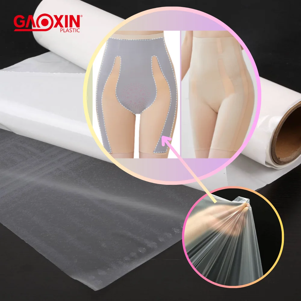 0.1mm Thick Double Sided TPU Hot Melt Adhesive Tape/Film Hemming Tape for Seamless Shirt Undergarment Yoga Leggings Down Jacket