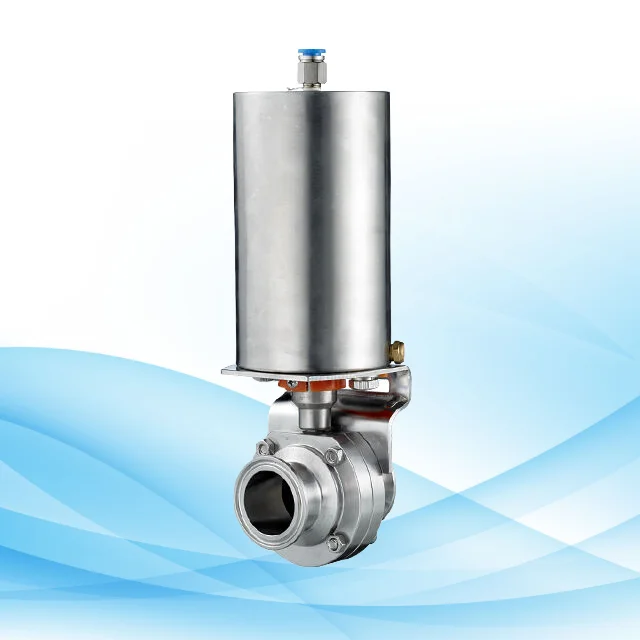 Stainless Steel 4-Way Pneumatic Shut-Off Diverting And Reversing Valve