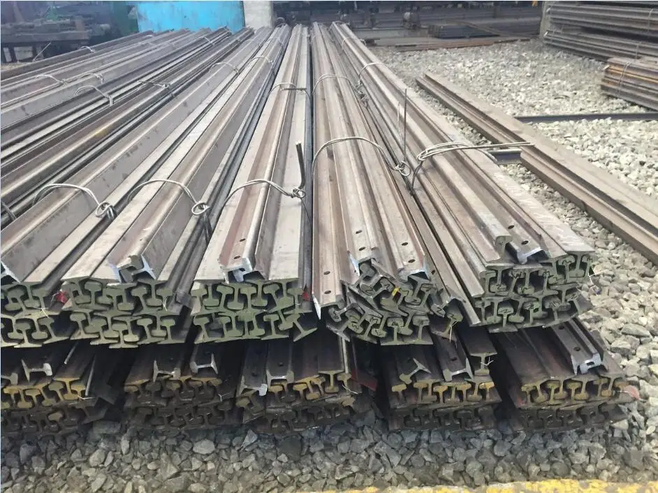 China Railway Q235B/55Q 50Qb 50SiMnP GB11264-89 Standard Railroad Crane Steel Rail