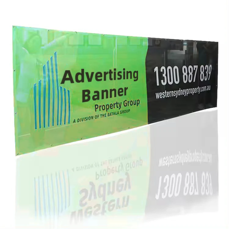 Outdoor Hanging Advertising street Doublesided Fence Mesh Banner Waterproof Banner with Custom printing vinyl mesh banner