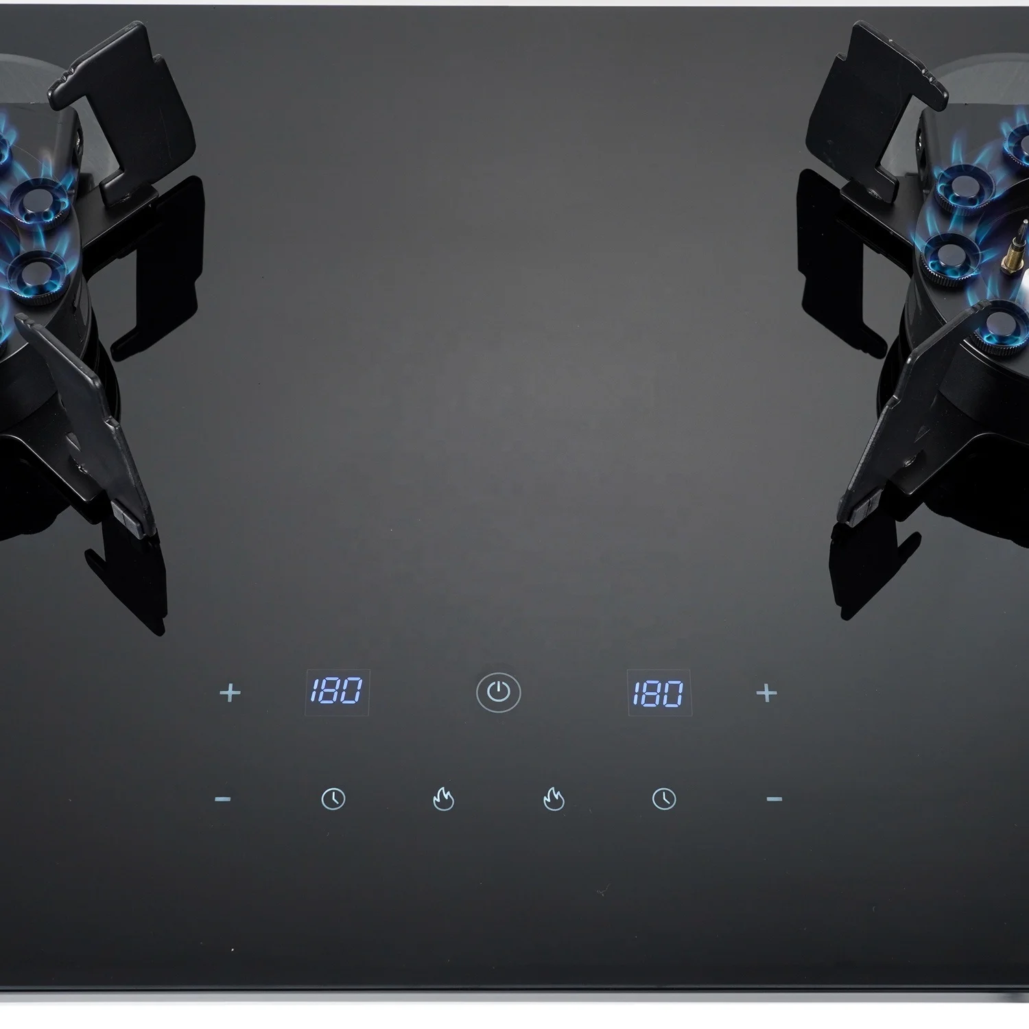 modern novel design appliances kitchen touch screen lift able double gas stove modern gas cookers tempered glass gas stove