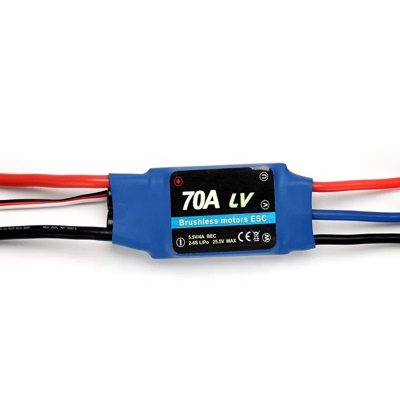 Aircraft motor parts 70a for rc brushless motors esc brushless speed control
