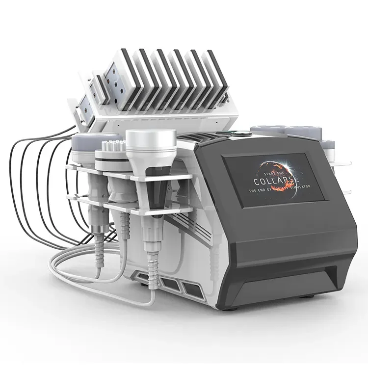 Ultrasonic Cavitation Machine Ems Ultrasonic Lipo Laser System Weight Loss Good Price 80khz Desktop Ce Face Lifting 7 Handles