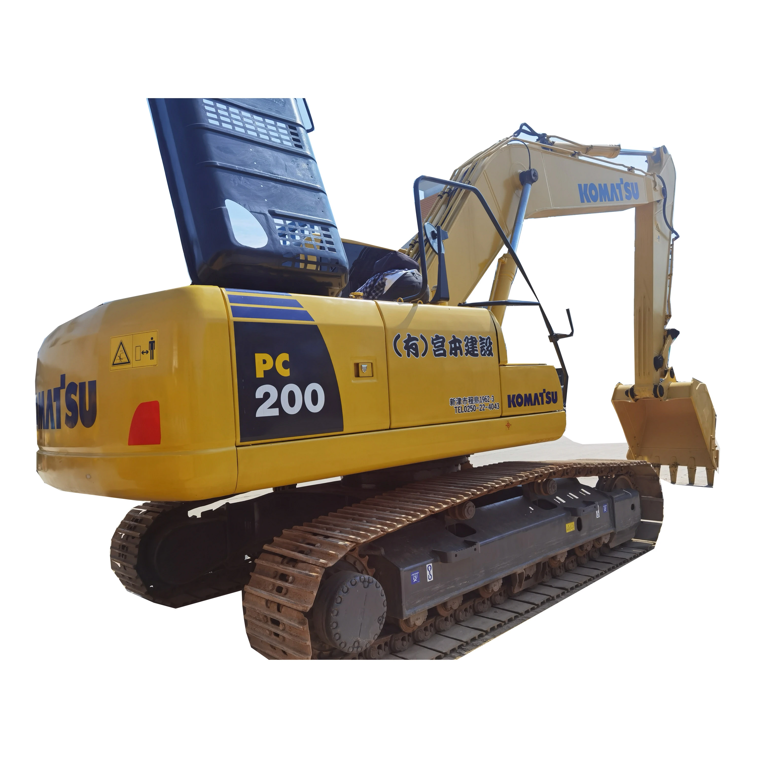 Высокое качество б/у гусеничный миди 20 тонн KOMATSU PC200-8 экскаватор