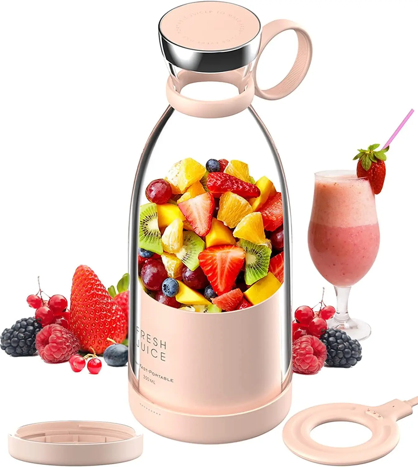 2023 Newest Fresh Juice Mini Fast Portable USB Blender