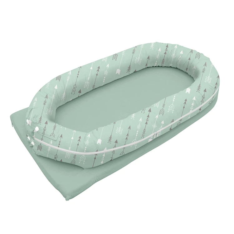 
New Born Two Side With Mattress Baby Braided Nest Protect 