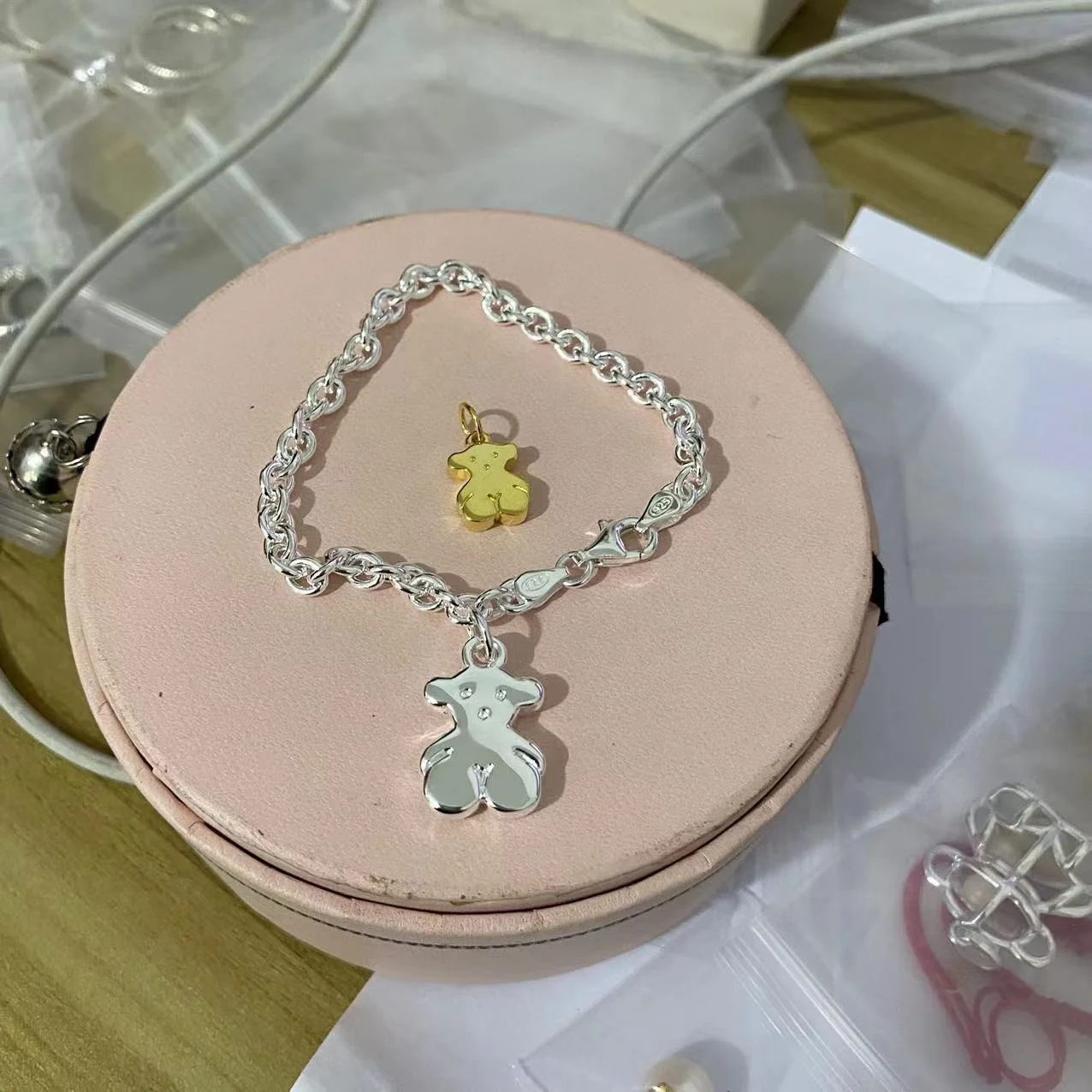 new design hotsell 925 sterling silver spain bear touses women bracelets joyeria touses jewelry famous brand original logo bear