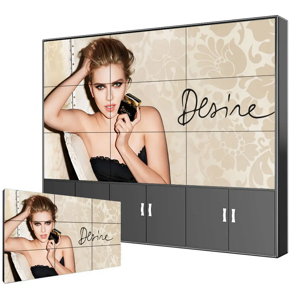 China supplier 55 inch narrow bezel lcd video wall display 3x2 lcd video wall splicing screen