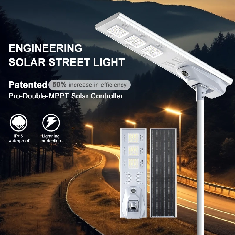 BOSUN Sola Lamp Easy To Replace The Defective Battery Or Collontrer All In One Solar Street Light