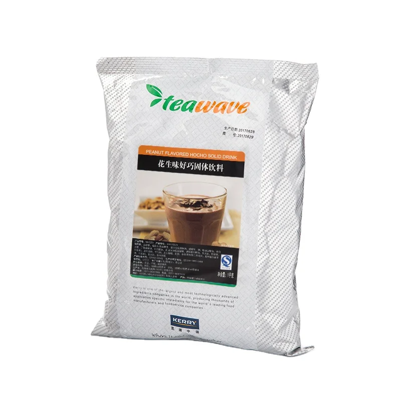 Peanut taste good Qiao solid drink two in one milk tea shop coffee raw material 1000g