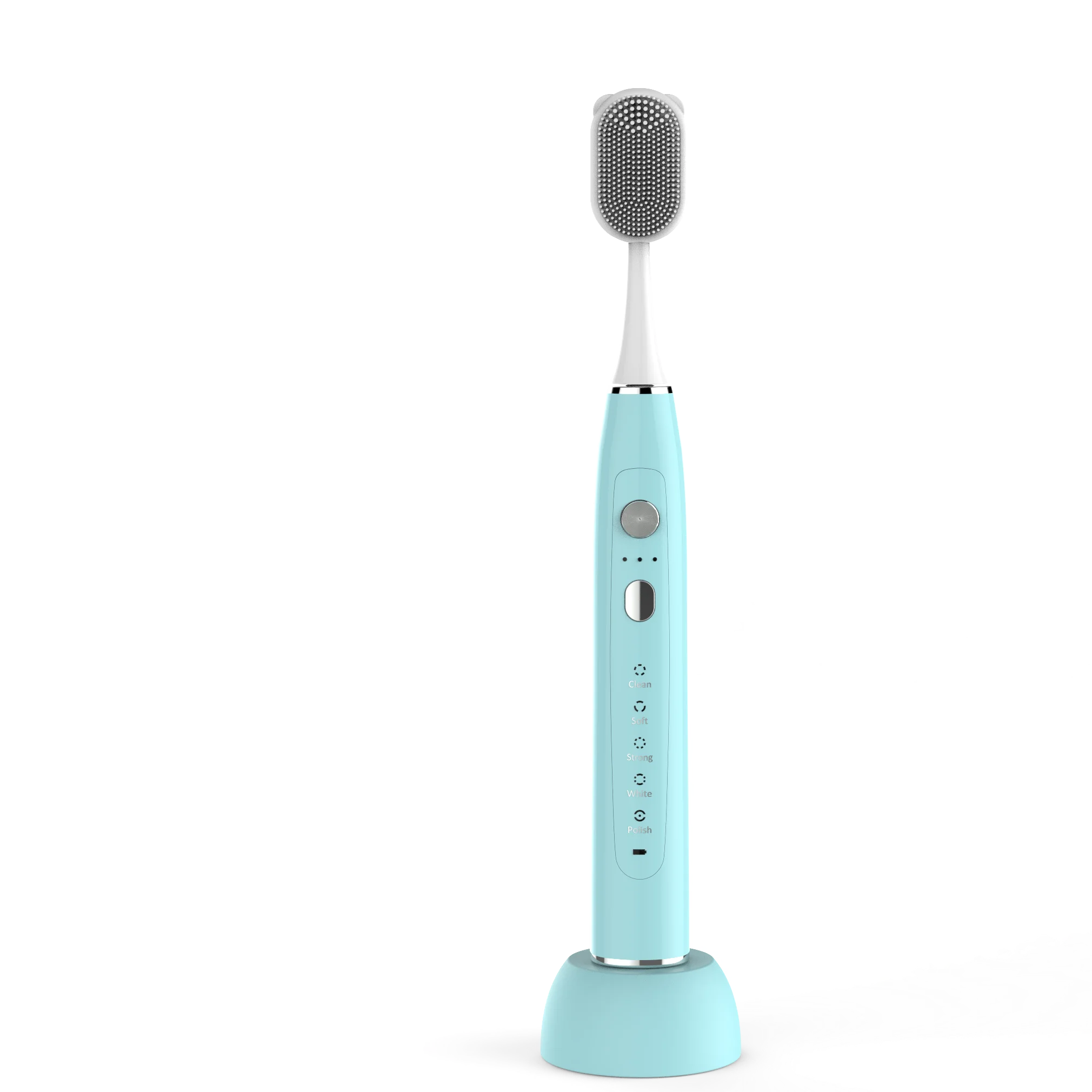 Kids Sonic Electric Toothbrush Waterproof IPX 7  Battery Travel Portable Soft Dupont Replacement Heads Children Brush