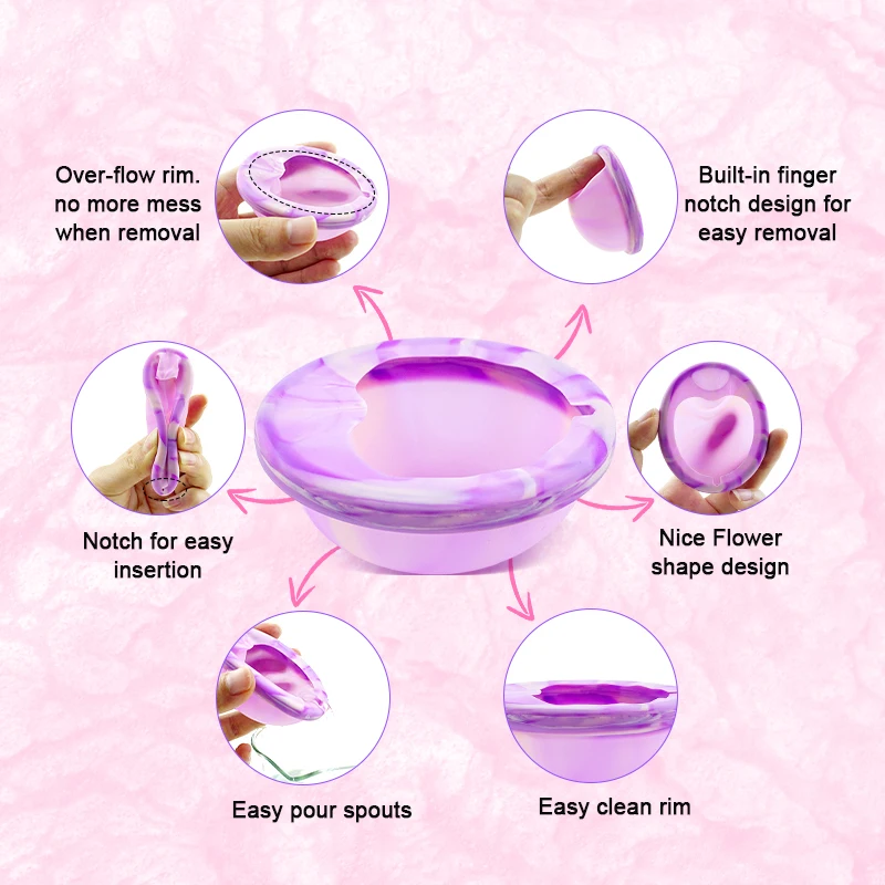New Design Custom Packaging Reusable Copa Menstruales Period Disc Soft Medical Silicone Menstrual Disc